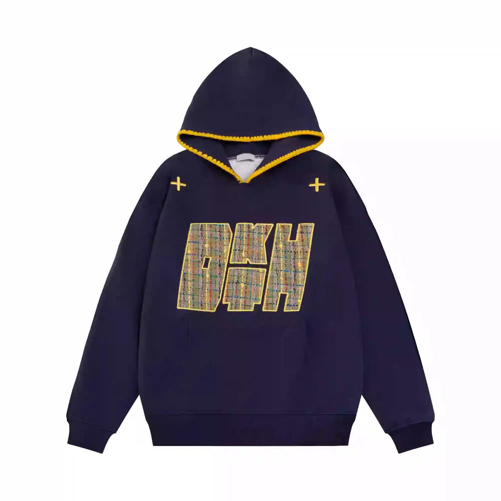 

Unisex American Retro Hoodie: Fleece-Lined, Loose Fit, Hooded Sweatshirt for Spring & Autumn M