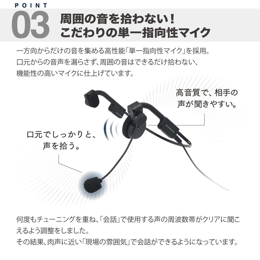SOUNDWARRIOR Headset Speaker Type Wired Foldable Adapter Original Case Included Made in Japan B-Frame-air Single-ear Ultra-lightweight USB-C +