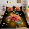 Dormitory Bedding Sets For Boys,3D Bed Linen, Duvet Cover Set,Soccer Sports,American Football,No Bed Sheets,Teen Single, 2, 3pcs