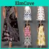 Urban Chic Printed Polyester Sleeveless Maxi Dress For Work And Casual Wear