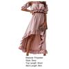2 Pcs/Set Women Skirt Set Solid Color Ruffle Shoulder-less Breathable Mini Summer Top Set for Prom