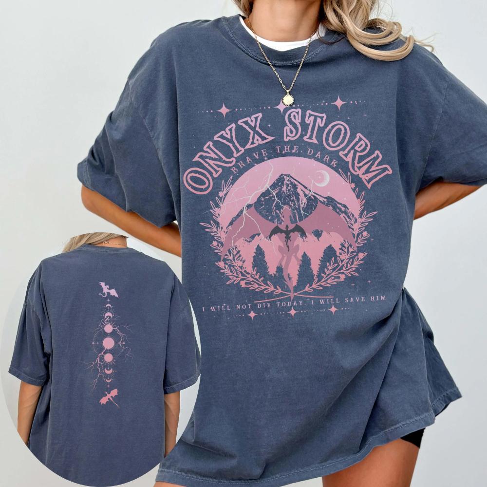 Onyx Storm Shirt Xaden Riorson Xaden Fourth Wing Sweatshirt Graphic Short Sleeve Unisexs Tshirts For Summer Unisex Allseason