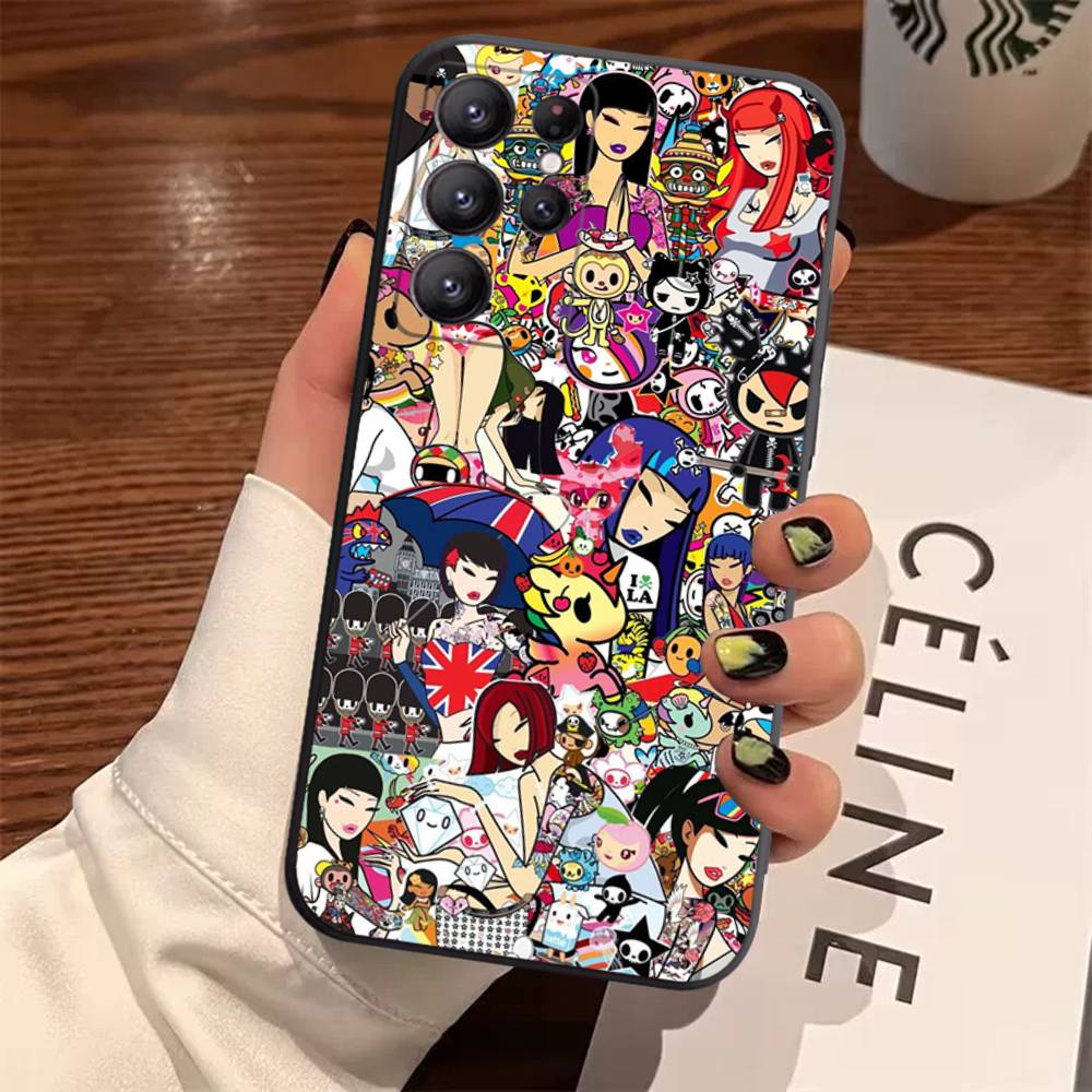 Japan T-Tokidokis Case For Samsung Galaxy Case S25 S23 S22 S21 S30 S20 S10 Ultra Plus FE TPU Soft Cover