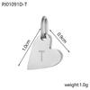 CARLIDANA 3PCS Best-Selling Silver Color Letter Alphabet Heart-Shaped Pendant Charm Necklace Earrings DIY Accessories Jewelry