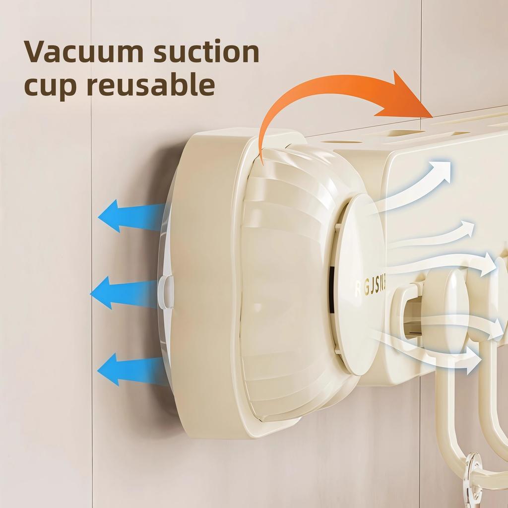 Kitchen Suction Cup Multi-Functional Wall-Mounted Kitchenware Storage Rack