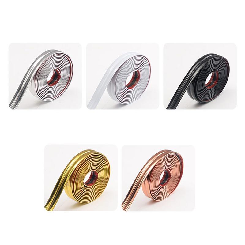 5 Rolls × 5M PVC Self-Adhesive Wall Corner Guard - Protective Trim Edge Molding for Walls, Windows, Tables, Countertops & Frames