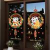 Multicolor Chinese New Year Window Stickers Electrostatic Zodiac Horse Year Shopwindow Dtickers Double Sides Lunar Year Wall Art
