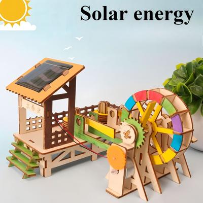 Giocattoli sperimentali scientifici ed educativi per bambini alimentati a energia solare fai-da-te, modelli assemblati a mano, giocattoli scientifici ed educativi Regalo