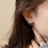 925 Silver Earrings Woman Irregular Flower Piercing Luxury Earrings High Quality Engagement Wedding Vintage Jewelry Accesories