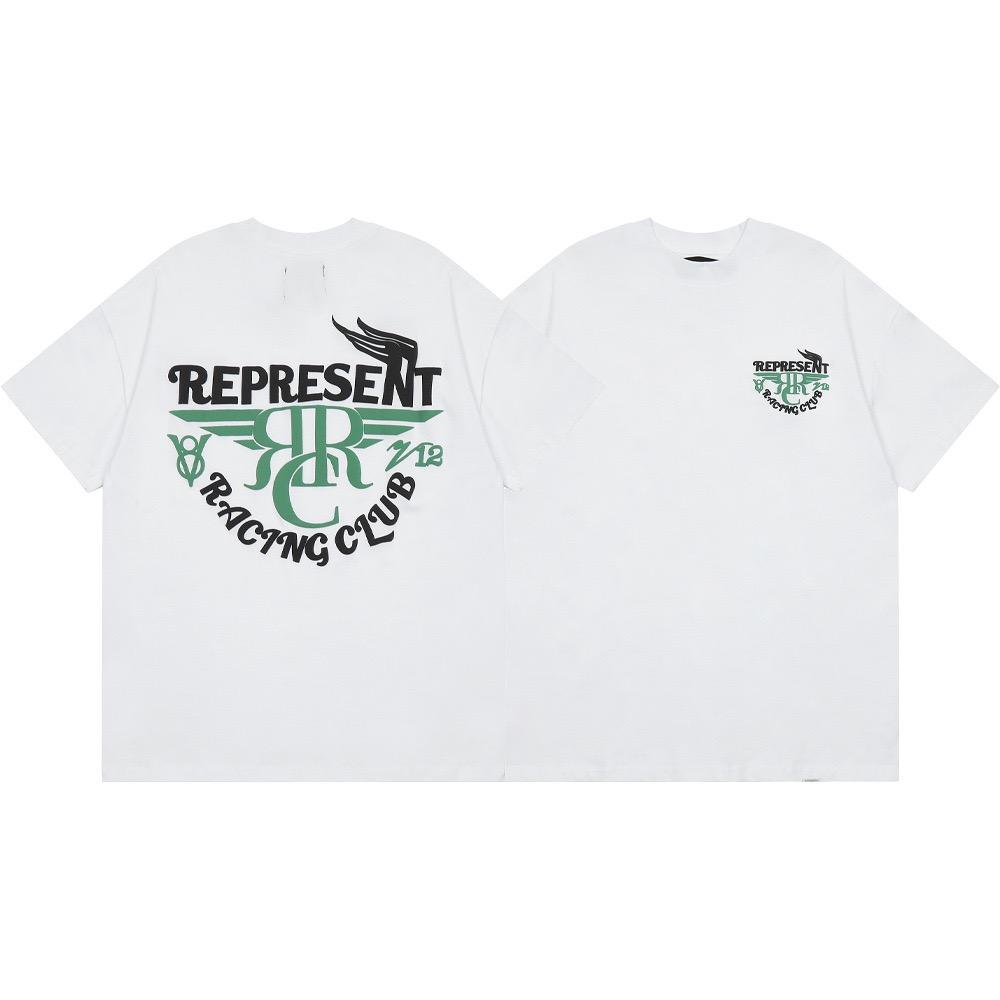 Pure Cotton Letter T-shirt Street  Men And Women  Pattern Printed Casual Tees Y2K Harajuku Gothic Loose Top