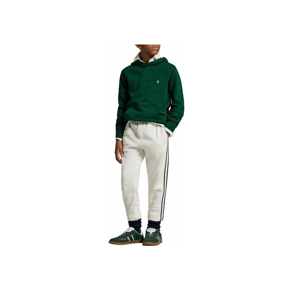 Polo Ralph Lauren Hoodie Kids Solid Color Small Pony Embroidery Hooded Pullover Long Sleeve Kids Hoodies Green 323749954-048