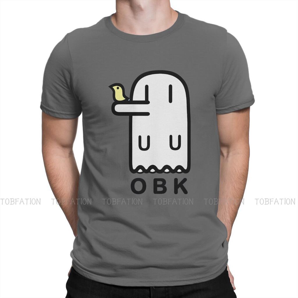 Nichijou Obk Obake Round Collar Tshirt Ghost Specter Spirit Fabric Basic T Shirt Unisexs Tops Fashion Big Sale