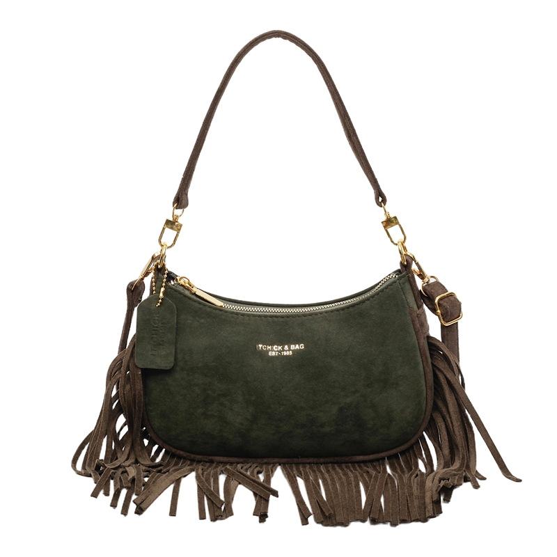 

Стильная наплечная сумка, расслабленная сумка под мышкой и вместительная сумка кроссбоди зелёный