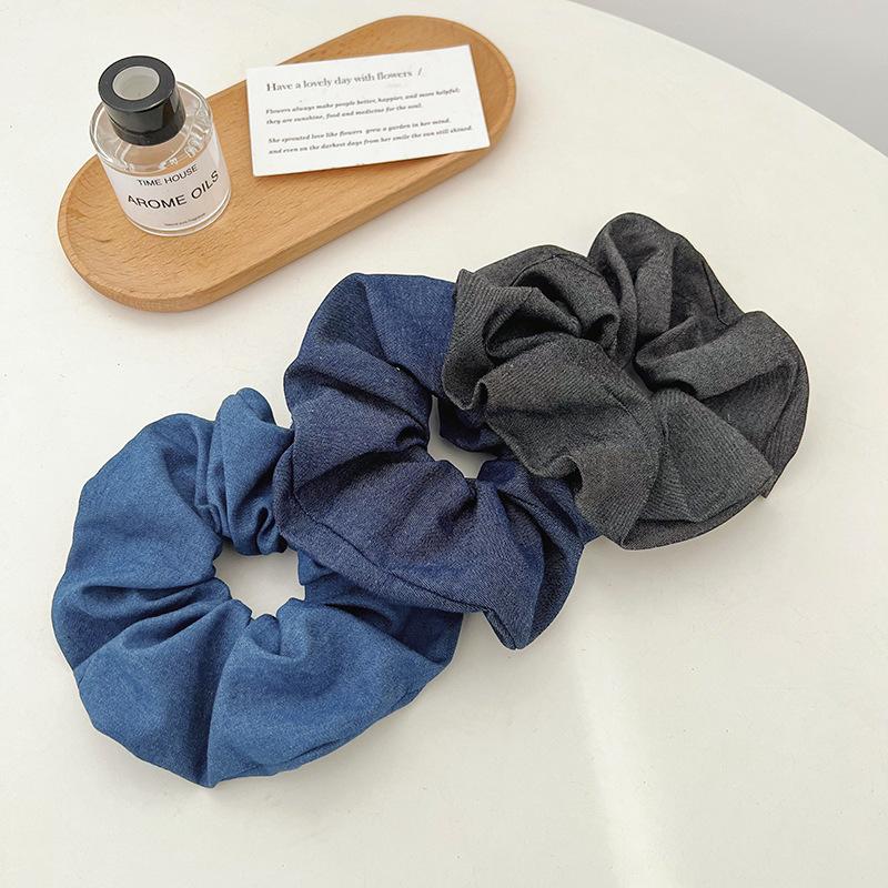 

3 шт./набор Женские резинки для волос в хвостик, эластичные резинки для волос, классические джинсовые повязки на голову для женщин, аксессуары для волос