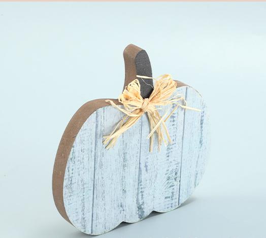3pcs Pumpkin Autumn Decoration Wooden Crafts Harvest Festival Halloween Desktop Party Decoration Ornaments