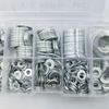 580-Piece Stainless Steel Flat Washer Set M2-M12, Anti-Slip