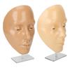 2 Set Makeup Practice Face 5D Silicone Full Face Makeup Mannequin Face with Stand for Emerging Makeup Artist
