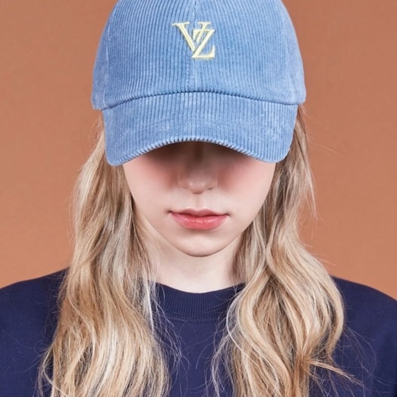 

VARZAR 3D Monogram Pigment Washed Corduroy Overfit Ball Cap Sky FREE