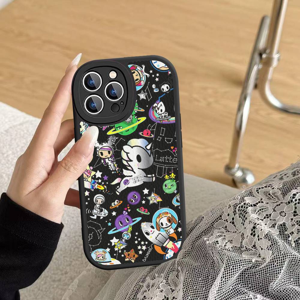 

Japan Tokidoki Phone Case For IPhone 16 15 14 13 Pro Max 11 12 Plus Leather Silicone Cover 11 pro max