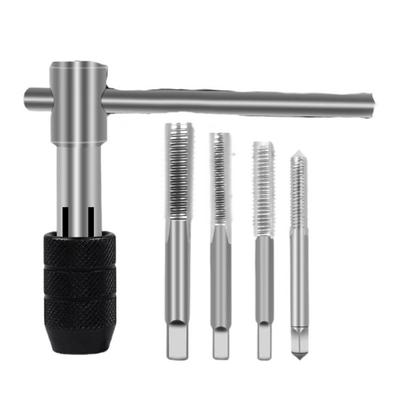 Versatile Manual Tap And Dies Kit T-Handle Tap Wrench Alloy Steel Construction For Standard Thread Creation