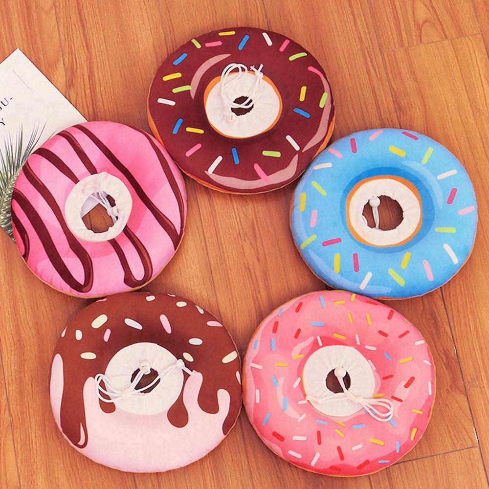 Adjustable Cat Recovery Collar, Cute Cat Donut Collar, Soft Cone Collars for Cat, Wound Healing Protective Cone After Surgery