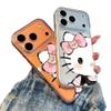 Applicable to Apple 17promax mobile phone case, new iPhone16 cute kt cat 15 transparent 14 premium sense cover