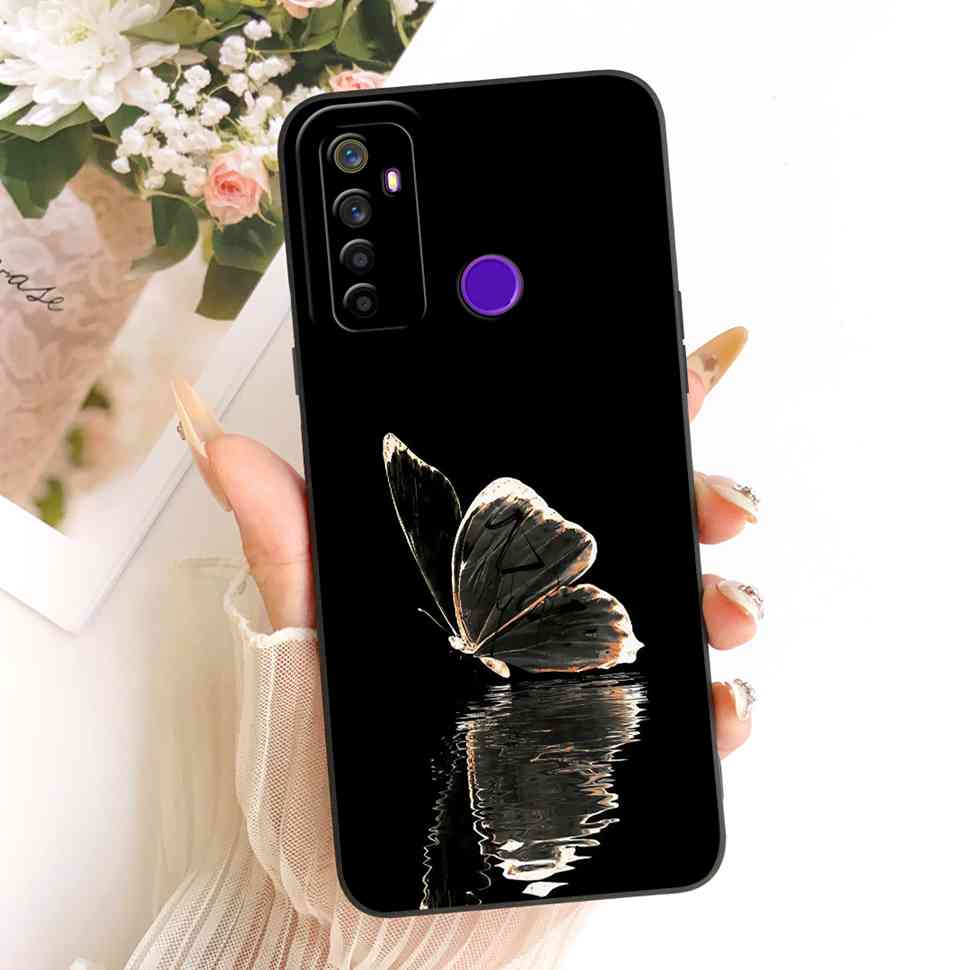 For Oppo Realme 5 Case Soft Silicone Stylish Butterfly Phone Cases For Realme 5 Realme5 RMX1911 RMX1919 Case Cover Bumper
