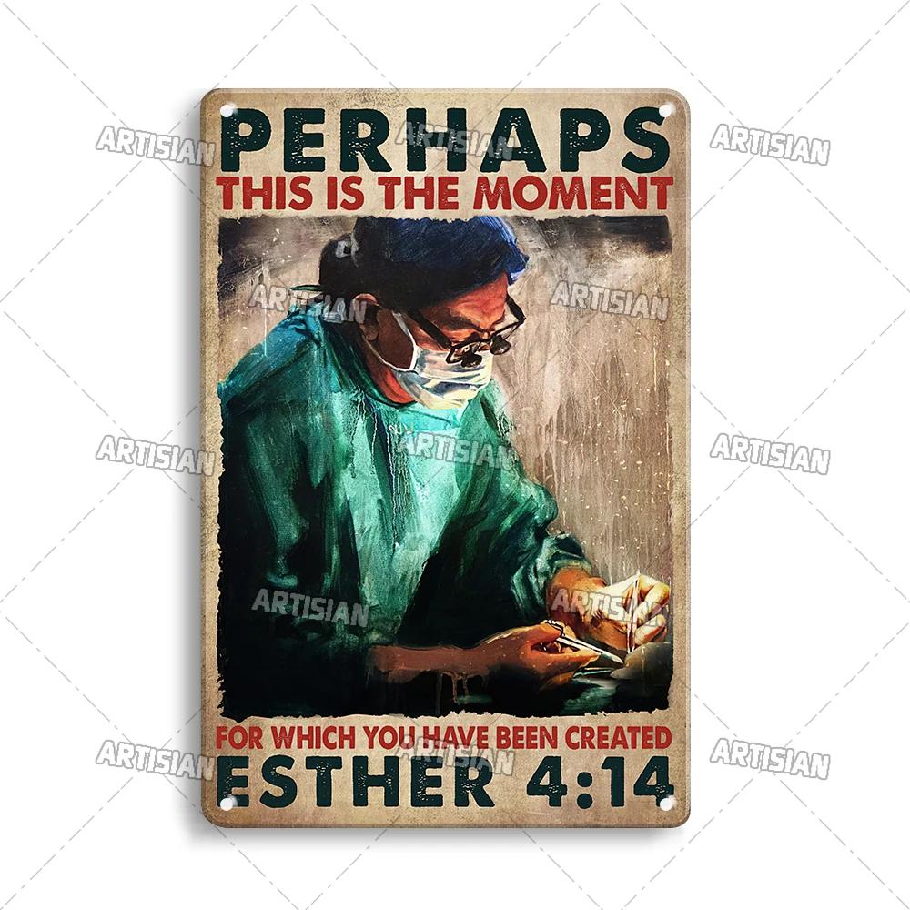 ARTISIAN Weathered Doctor Metal Poster Vintage Metal Tin Sign Man Cave Garage Wall Decorative Home Metal Plaque Art Metal Sign