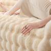 2024 New Cream Tuscan Rabbit Thickened Plush Pillow Throw Sofa Bedroom Tatami Backrest Cushion Non-slip Seat Mat
