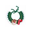 Red Bowknot Christmas Pet Neckwear Yarn Pet Holiday Bib Xmas Puppy Outfit Cat Santa Hat  New Year