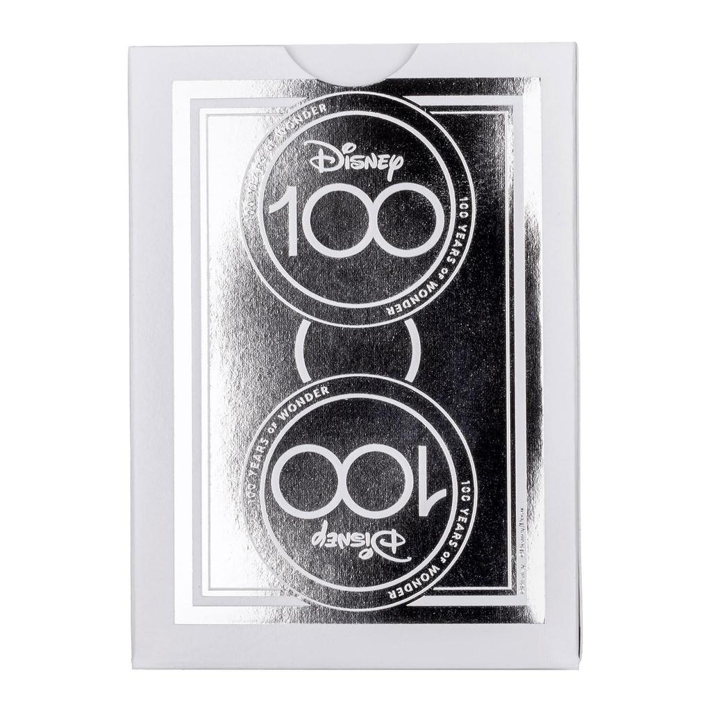 Bicycle Disney Limited Edition 100th Anniversary Playing Cards Holographic Foil with Over 20 Iconic Disney Silver Characters, 10040761,
