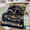 1PC Custom Name Adventurer's Ocean Journey Outdooor Flannel Blankets Throw Blanket All-Season Throw Gift Bedspread for Couch, Bed, Camping Holiday Bir