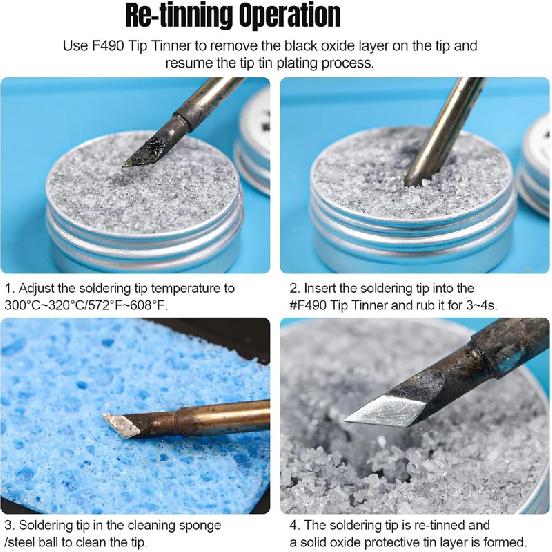 New Soldering Iron Tip Refresher Non-stick Tin Solder Cream Clean Paste for Oxide Head Resurrection Oxidative Activator