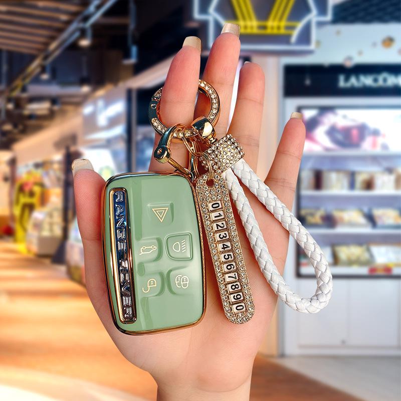 Land Rover & Jaguar TPU Schlüsselhülle für Range Rover, Discovery 4, Evoque, Freelander 5 - High-End, Langlebige Autoschlüsselhülle