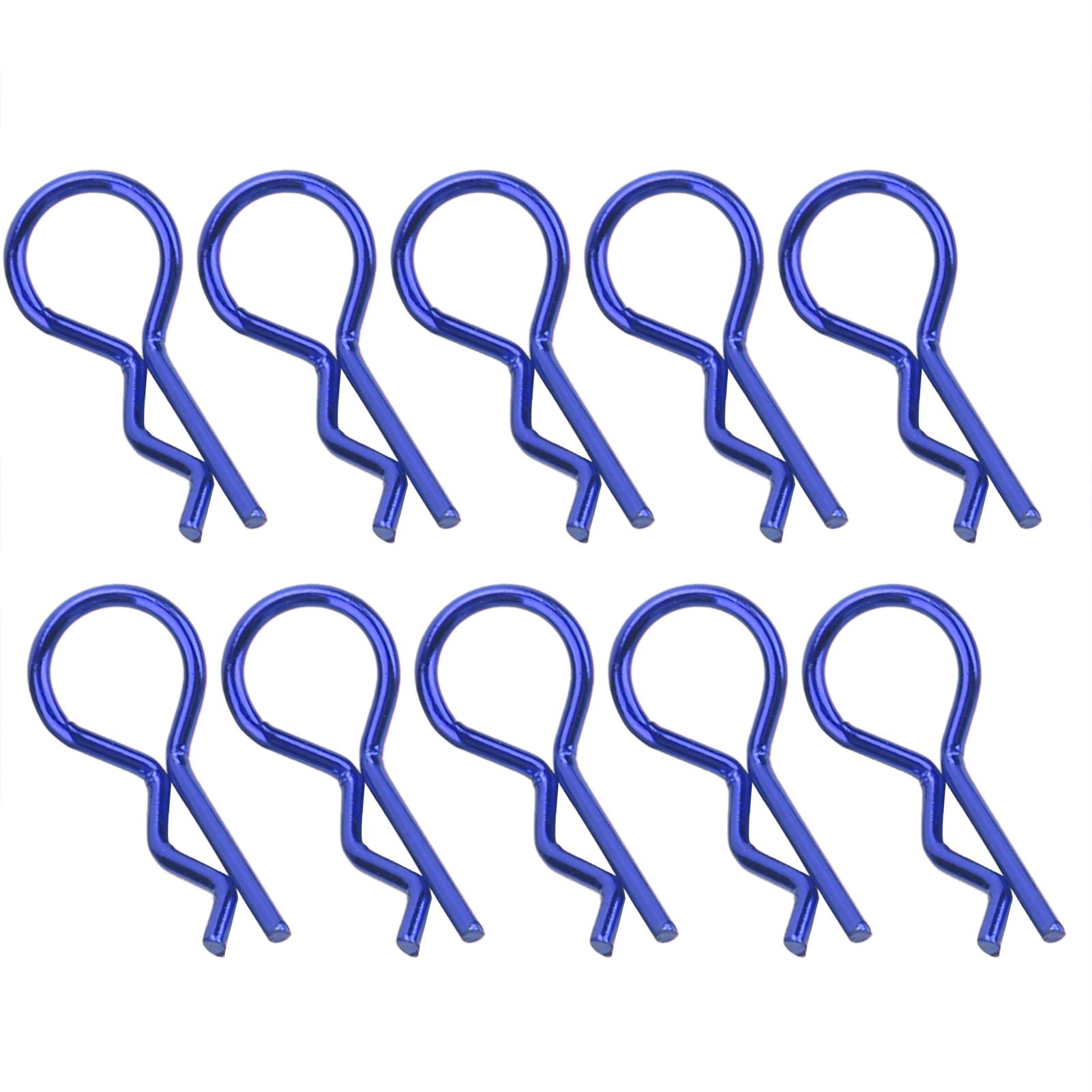 

Remote Control Car RShape Shell Buckle Body Clip Pin for 1 5 1 6 1 8 1 10 RC Car(Blue ) синій