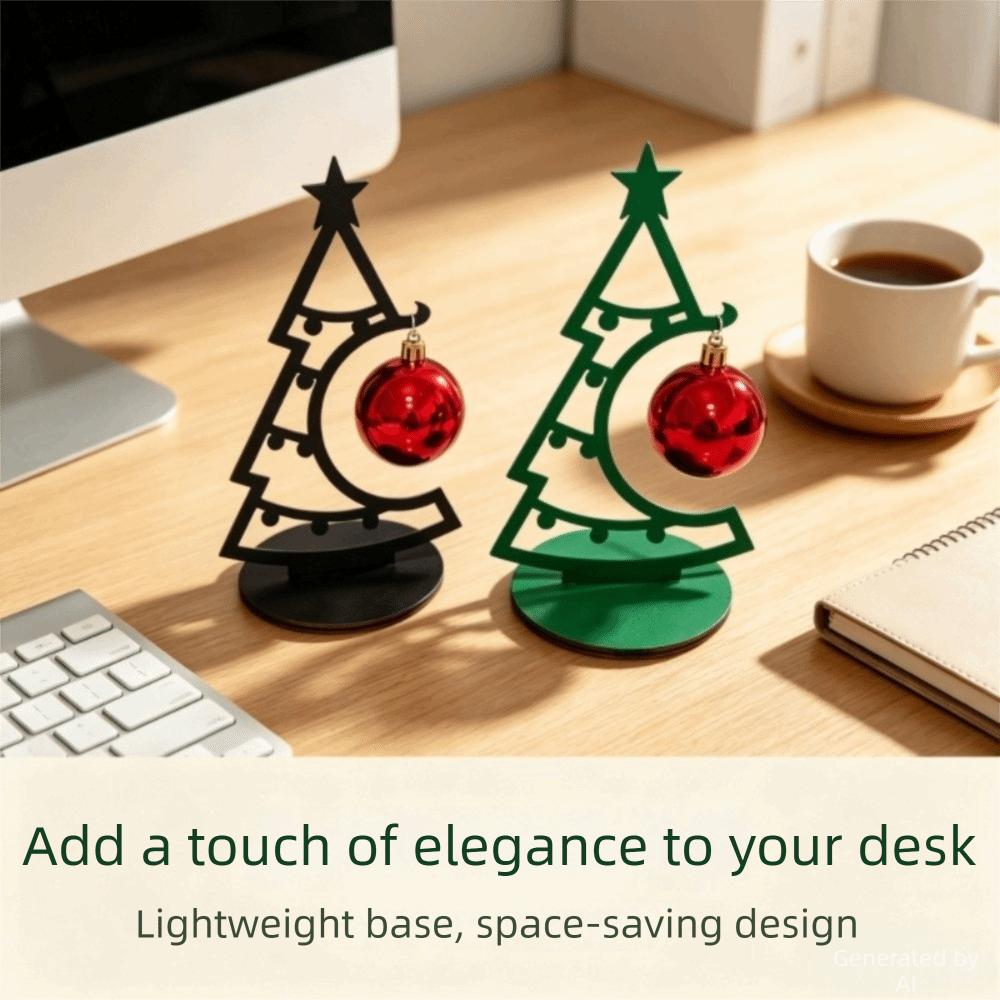 with Star Desktop Christmas Tree 3D Printed Tabletop Decor New Christmas Tree Ornament Indoor