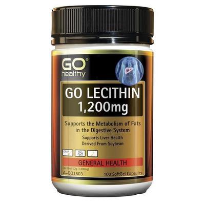 GO Healthy Lecithin 1200mg 100 Capsules