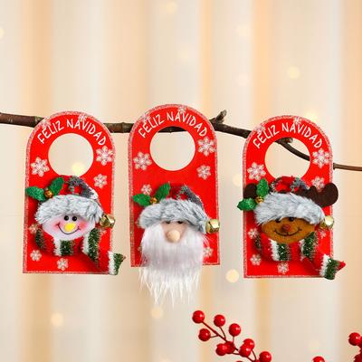 Christmas KT Board Doll Doorknob Hanging Christmas Pendant Hotel Shopping Mall Home Christmas Decorations