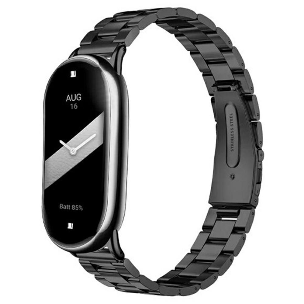 Watch Band for Xiaomi Smart Band 10/9/8 Titanium Alloy 3-Bead Wrist Strap