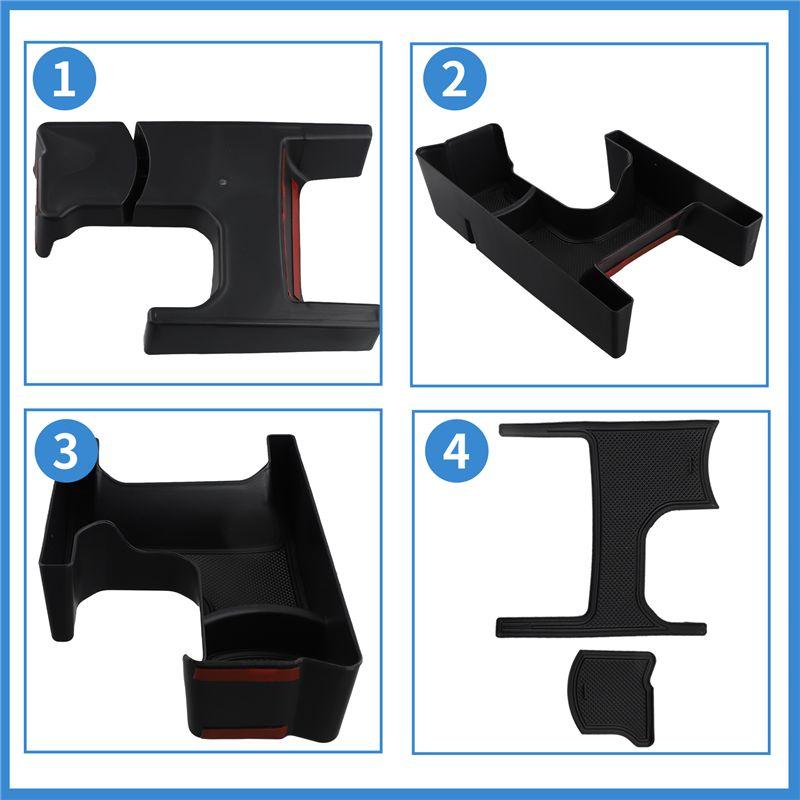 For Jimny JB64 JB74 Drink Holder Console Storage Tray Gear Shift Storage Box Organizer With Rubber Mat