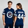 Men Women Off Campus Briar University Jersey Graham 44 Fans 22 DI LAURENTIS 66 Tucker46 T-shirt V-neck Short Sleeve Men T-shirt