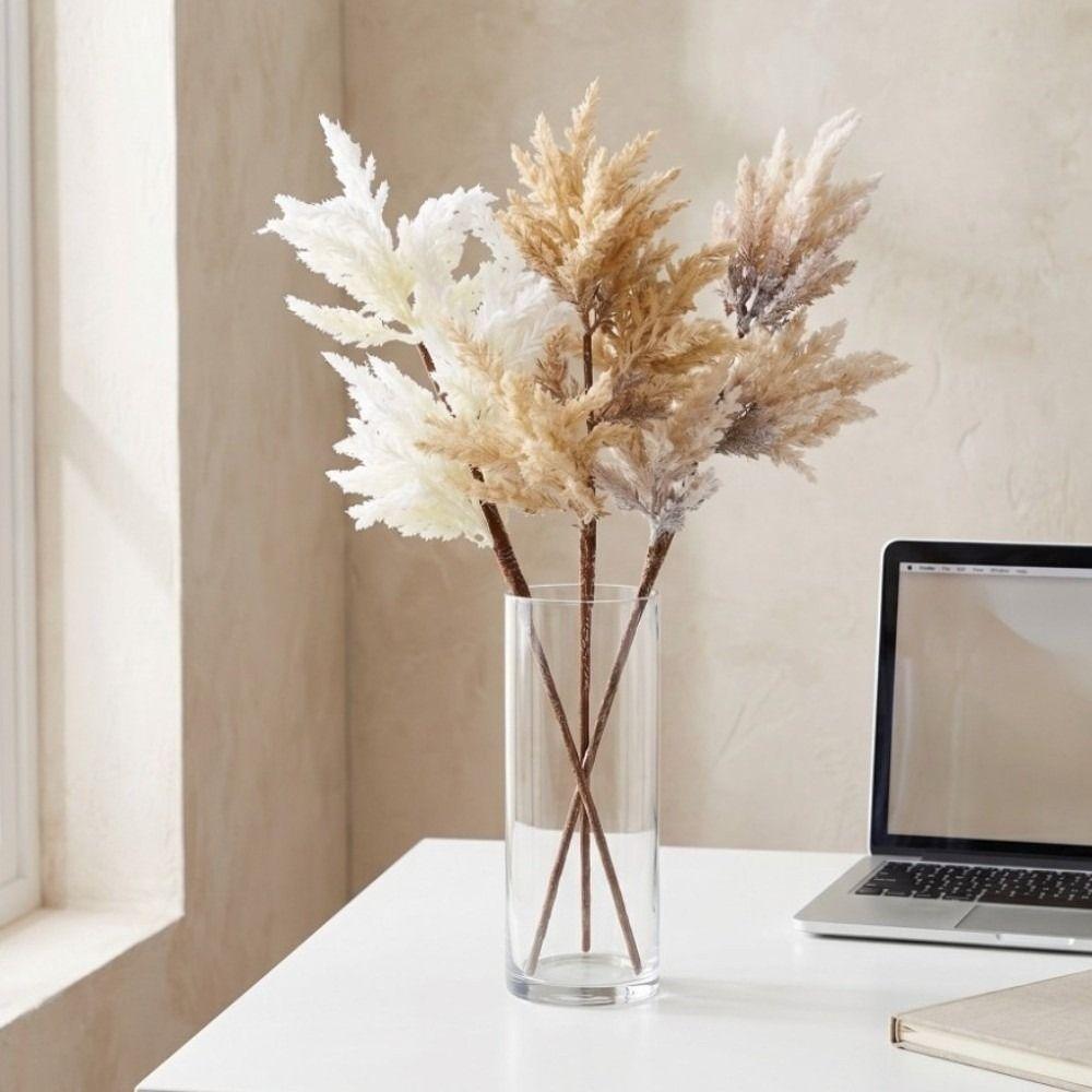 Rural Home Style Artificial Dried Reed Simulation Tree Branch Realistic Artificial Reed Dog Sage Handmade Plastic