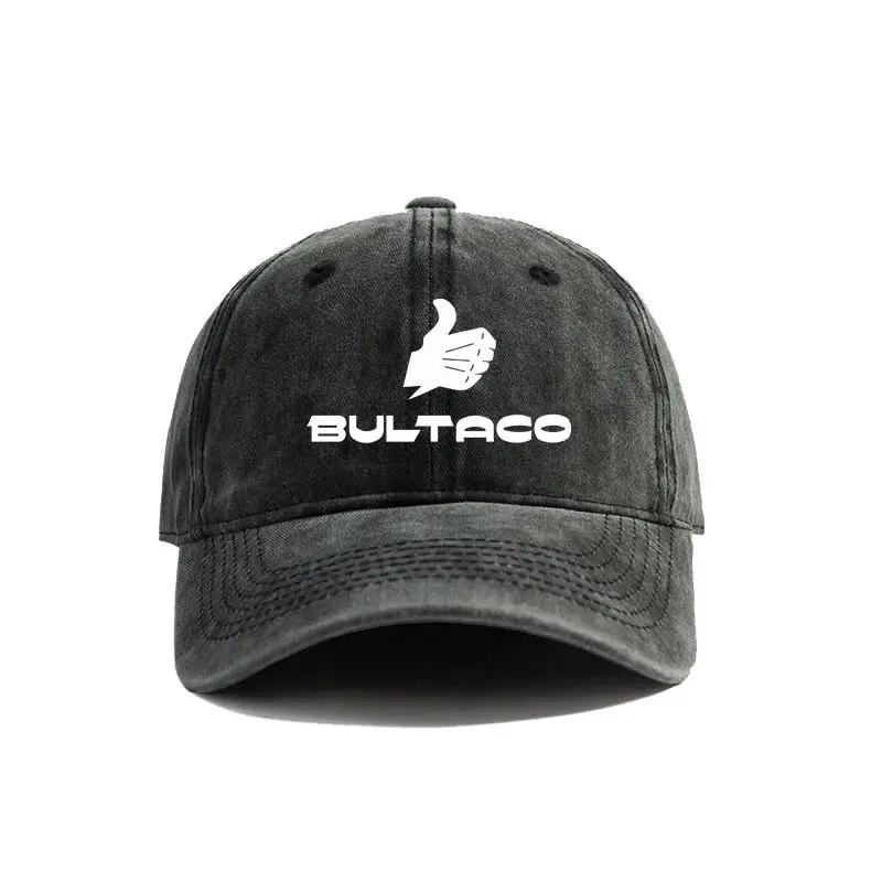 Bultaco Cemoto Motorcycles Baseball Caps Distressed Hats Cap Men Women Retro Outdoor Summer Adjustable Bultaco Hats