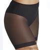 European & American Women's Seamless Mesh Boxer Briefs with Antibacterial Cotton Crotch - Sexy Mid-Low Waist Shaping Underwear