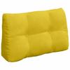 Back Cushion Yellow 80 X 24 X 50 Cm Velvet