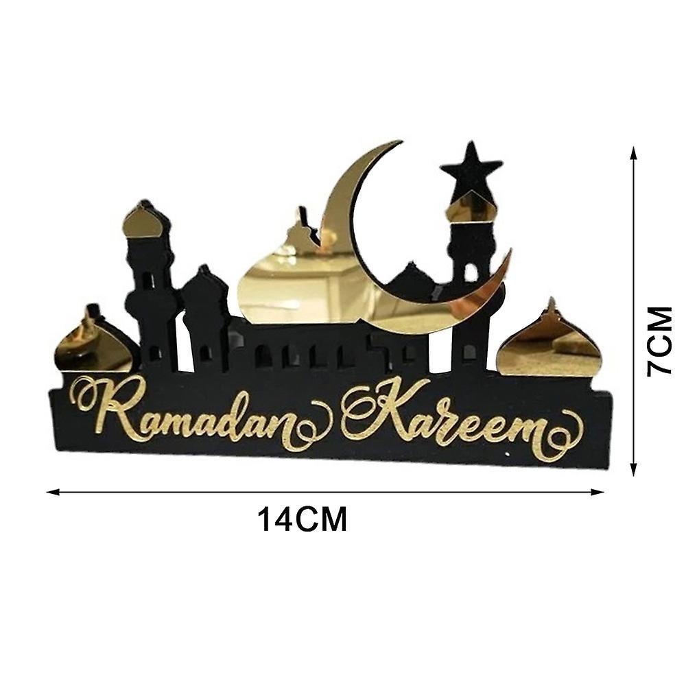 Ramadan Decor Painted Acrylic Crafts Creative Desktop Ornament for Home