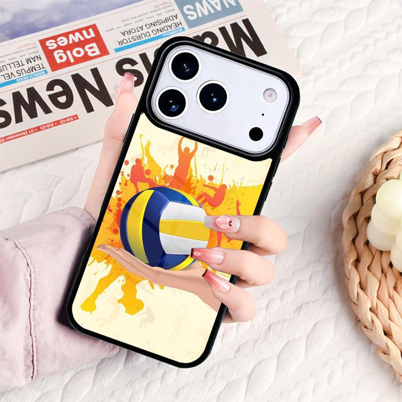 I love Volleyball Phone Case For IPhone 17 16e 15 14 13 12 11 Pro Max Air Mini Soft Protective Cover