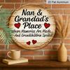 2D Flat - 1pc Vintage Aluminum Sign, a Place Filled with Memories at Grandparents' Home, Also a Paradise for Grandchildren, Suitable for Decorating