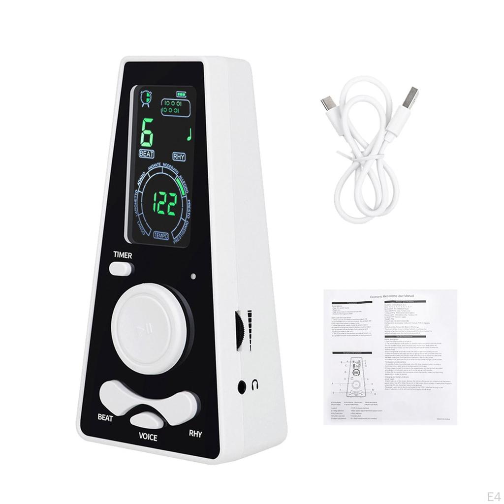 Electronic Digital Metronome Beat Speed Adjust Tuner Volume Control for Piano Drums