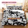 Cartoon Pattern Bedding Quilt Set Quilt Cover Pillowcase Home Decoration Birthday Gift (1 * duvet cover + 2 * pillowcase, without core)